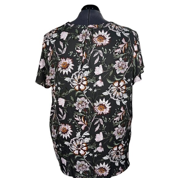 Maurices Gray Flutter Sleeve Button Front Blouse (Size 3X ) - Picture 3 of 5